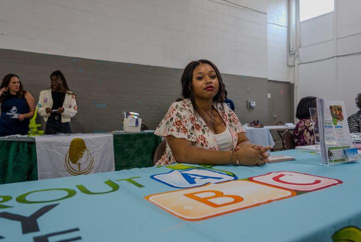 Sprout Daycare table at the TPN Community Baby Shower
