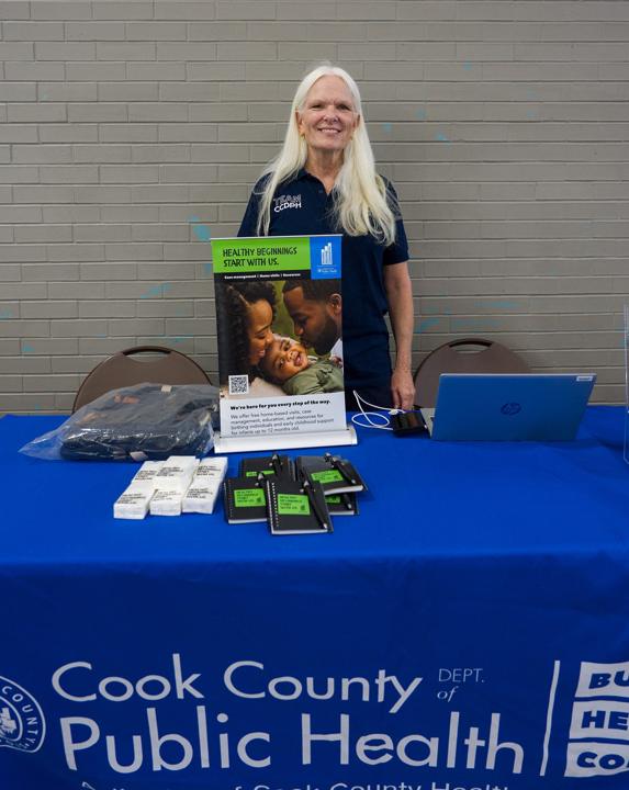 Cook County Department of Public Health table at the TPN Community Baby Shower